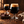 Illustrative dark beer pairing scene with chocolate and coffee