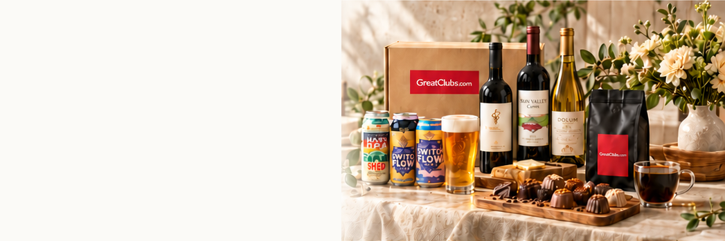 Corporate gifts with craft beer, wine, coffee, chocolates, and flowers.